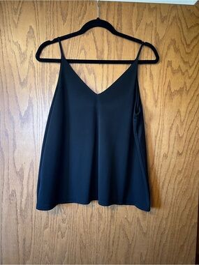 H&M Black V-Neck Spaghetti Strap Cami